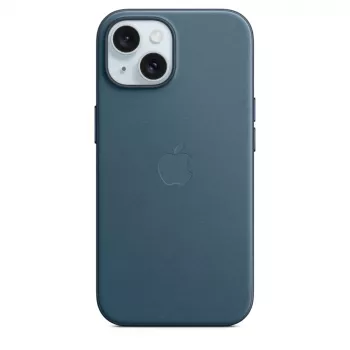 APPLE FineWoven Dėklas su MagSafe iPhone 15 Ramiojo vandenyno mėlyna