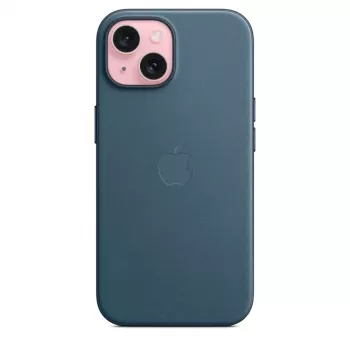APPLE FineWoven Dėklas su MagSafe iPhone 15 Ramiojo vandenyno mėlyna
