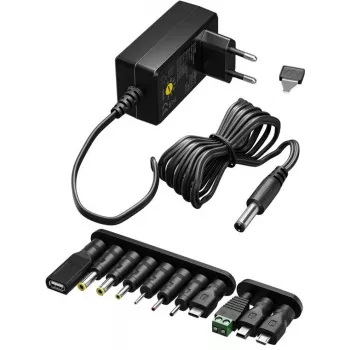 Maitinimo adapteris Goobay 64568 Universalus Juodas 12V 2,25A 1,8m
