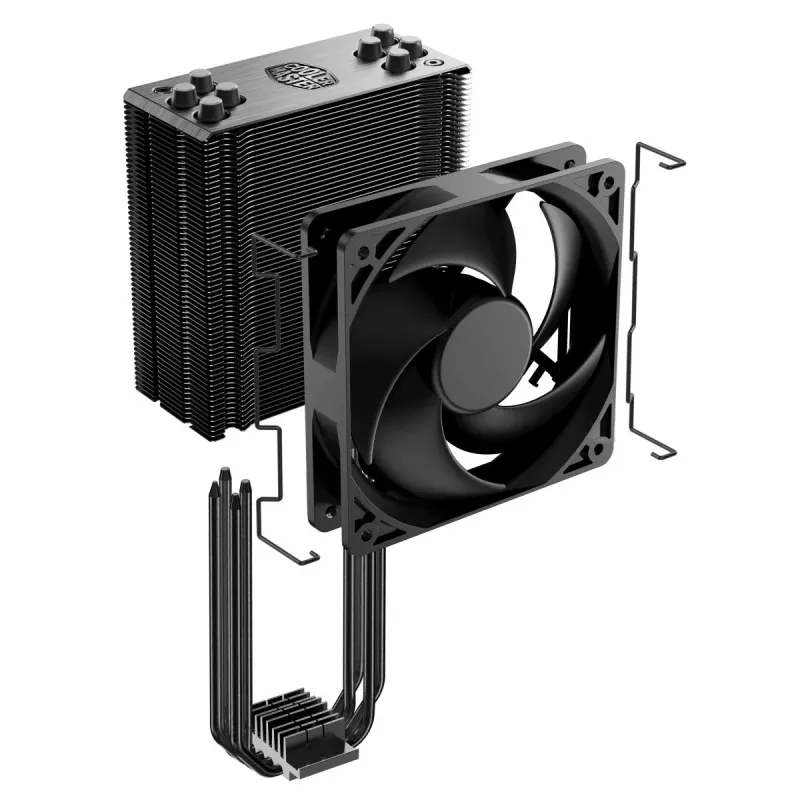 Oro aušintuvas Cooler Master Hyper 212 Black 12 cm ventiliatorius 690-2500 RPM