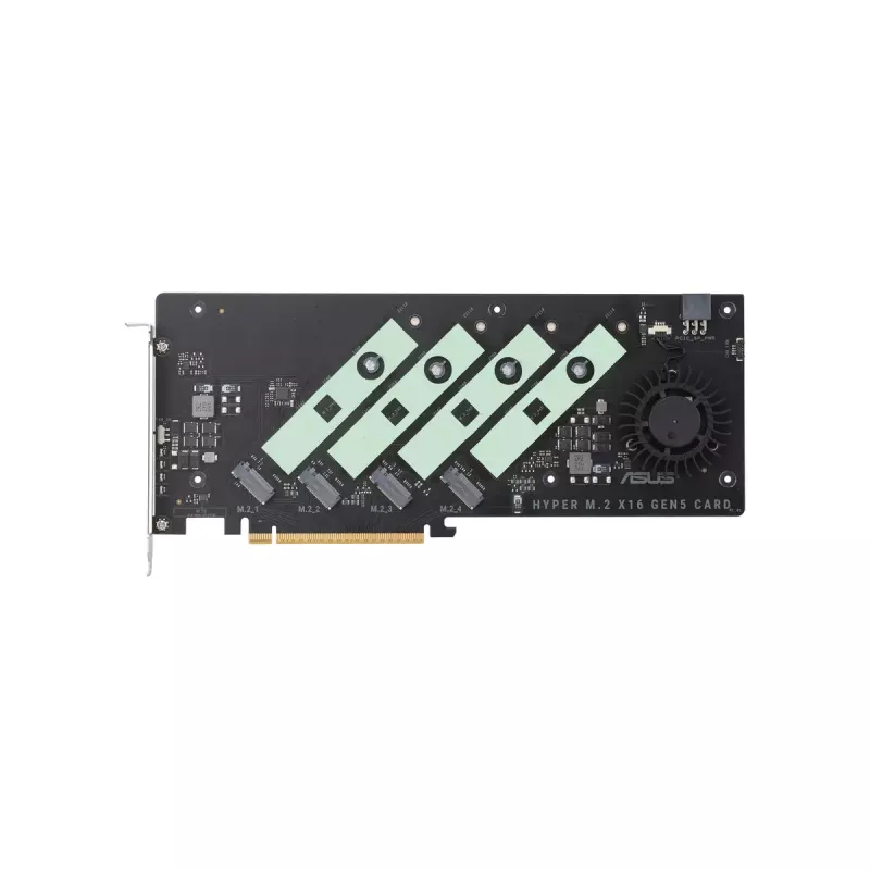 ASUS Hyper M.2 x16 Gen5 Card PCIe 5.0 M.2 adapteris su aktyviu aušinimu