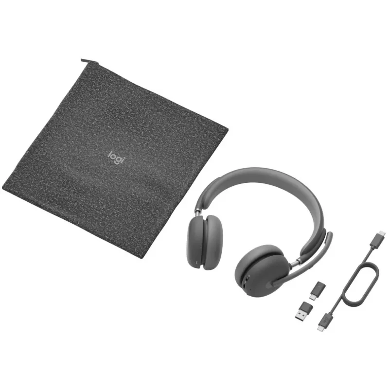 LOGITECH Zone Wireless 2 Teams ausinės – belaidės, grafitinės