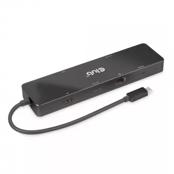 CLUB3D USB3.2 Gen2 Type-C 6-in-1 Dual Displays Portable Dock su USB Type-C vaizdo 4K60Hz
