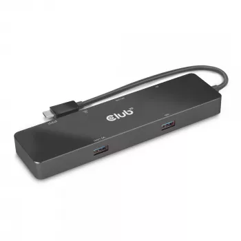 CLUB3D USB3.2 Gen2 Type-C 6-in-1 Dual Displays Portable Dock su USB Type-C vaizdo 4K60Hz