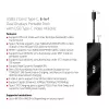 CLUB3D USB3.2 Gen2 Type-C 6-in-1 Dual Displays Portable Dock su USB Type-C vaizdo 4K60Hz