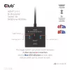 CLUB3D HDMI 2-in-1 dvipusis jungiklis 8K60Hz 4K120Hz CSV-1384