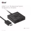 CLUB3D HDMI 2-in-1 dvipusis jungiklis 8K60Hz 4K120Hz CSV-1384
