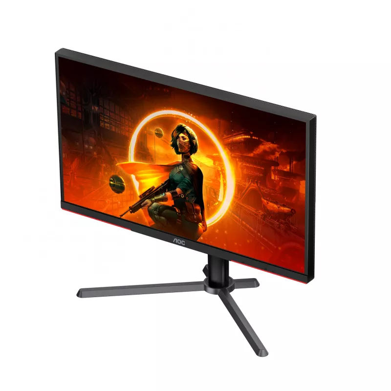 AOC G3 Q27G3XMN/BK monitorius 68.6 cm (27 col.) 2560 x 1440 pikselių 2K Ultra HD LED juodas, raudonas