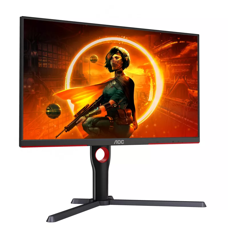 AOC G3 Q27G3XMN/BK monitorius 68.6 cm (27 col.) 2560 x 1440 pikselių 2K Ultra HD LED juodas, raudonas