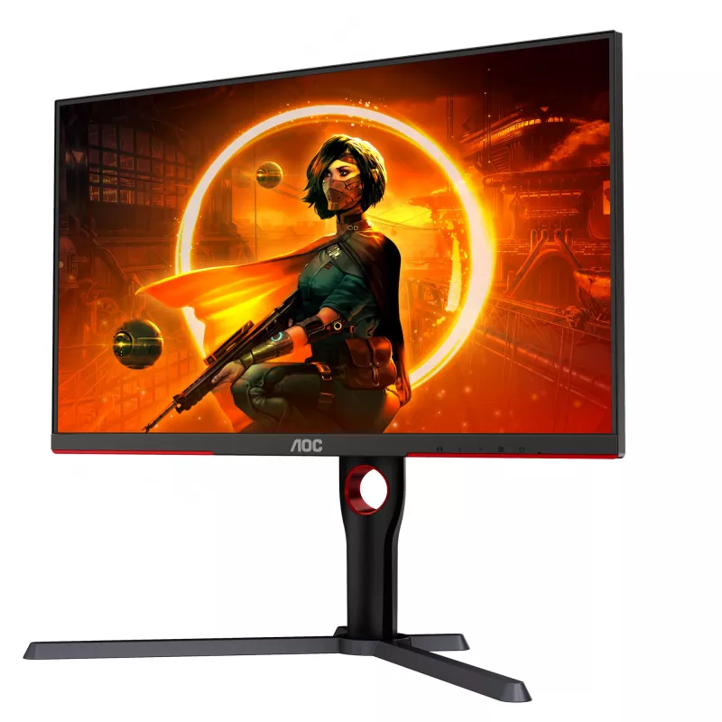 AOC G3 Q27G3XMN/BK monitorius 68.6 cm (27 col.) 2560 x 1440 pikselių 2K Ultra HD LED juodas, raudonas