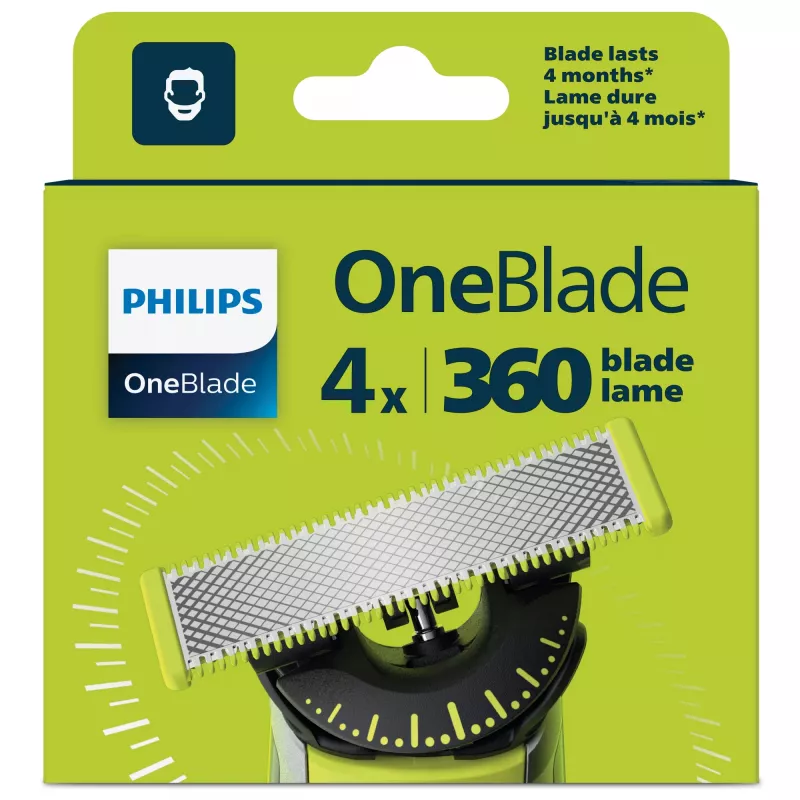 Philips Norelco OneBlade QP440/50 360 pakeitimo ašmenys