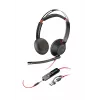 HP Poly Blackwire 5220 Stereo USB-C ausinės su 3,5 mm kištuku ir USB-C/A adapteriu