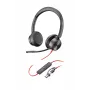 HP Poly Blackwire 8225 Stereo Microsoft Teams sertifikuotos ausinės su USB-C jungtimi ir USB-C/A adapteriu