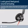 HP Poly Blackwire 3320 Stereo USB-C ausinės su USB-C/A adapteriu, sertifikuotos Microsoft Teams