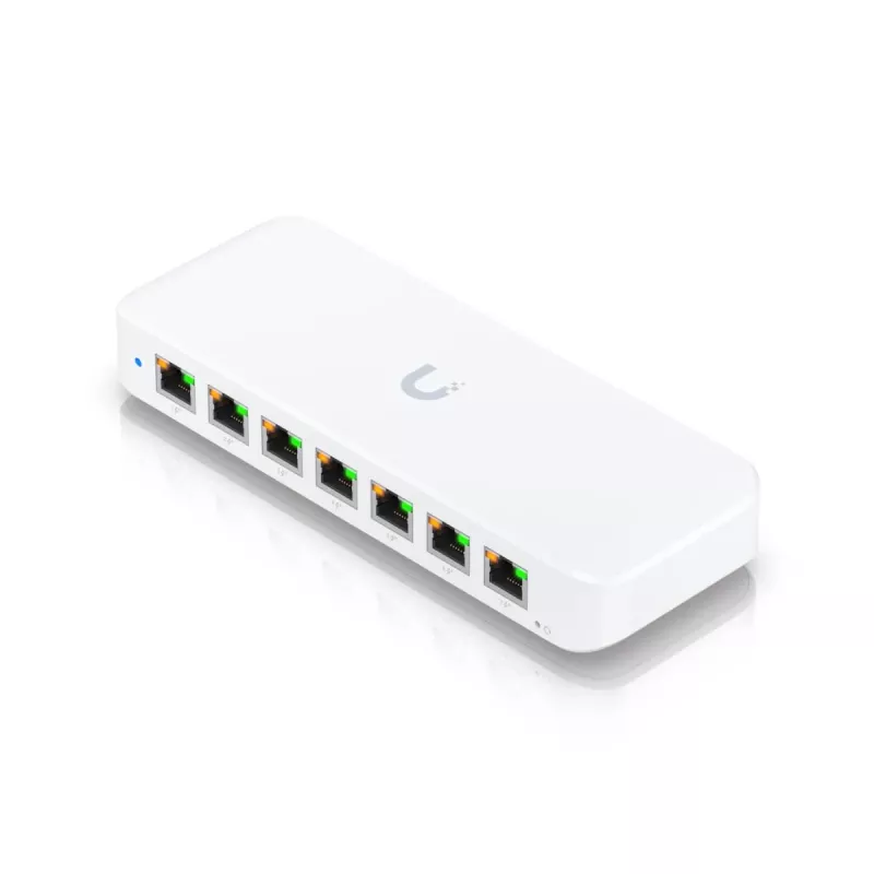 UBIQUITI NETWORKS UniFi Switch USW-Ultra-60W 8 prievadų GbE PoE+ maitinamas per GbE++ įvestį 60 W