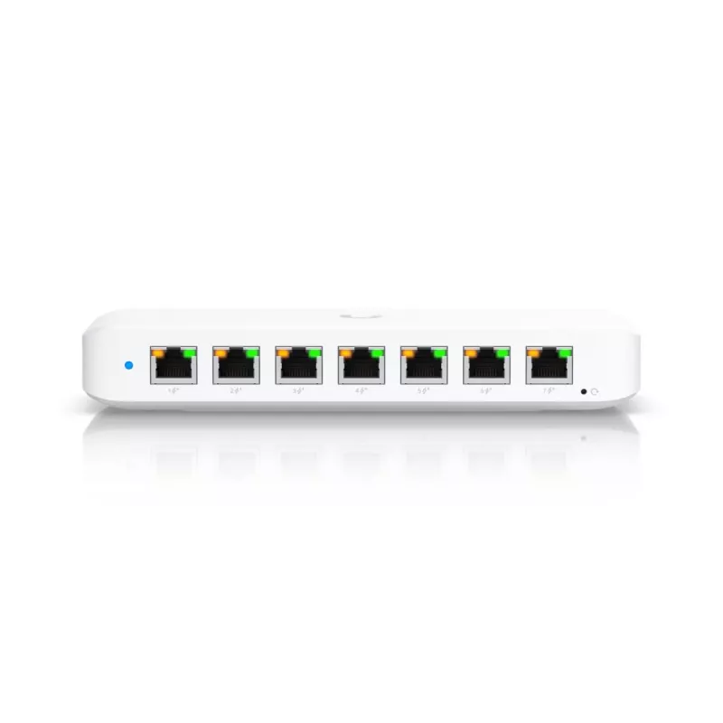 UBIQUITI NETWORKS UniFi Switch USW-Ultra-60W 8 prievadų GbE PoE+ maitinamas per GbE++ įvestį 60 W