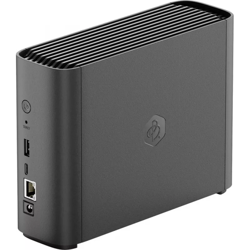 NAS įrenginys SYNOLOGY BeeStation BST150-4T — Realtek RTD1619B 1,7 GHz, 1 GB DDR4, 1× iš anksto įdiegtas 4 TB diskas, Ethernet, Juoda