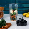 NutriBullet NB1206DGCC 0,9 L stalo blenderis 1200 W juodas, permatomas