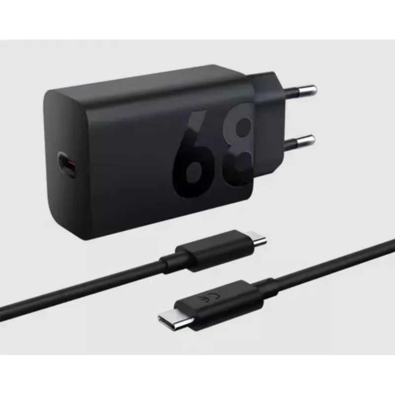 Vidinis įkroviklis Lenovo ZG38C05739, 68 W, USB-C PD, 1 prievadas, juodas, maitinamas iš tinklo
