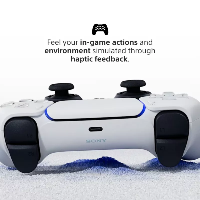Žaidimų pultas Sony DualSense Wireless Controller V2 – PlayStation 5, Bluetooth/USB, USB-C, įmontuota baterija, balta