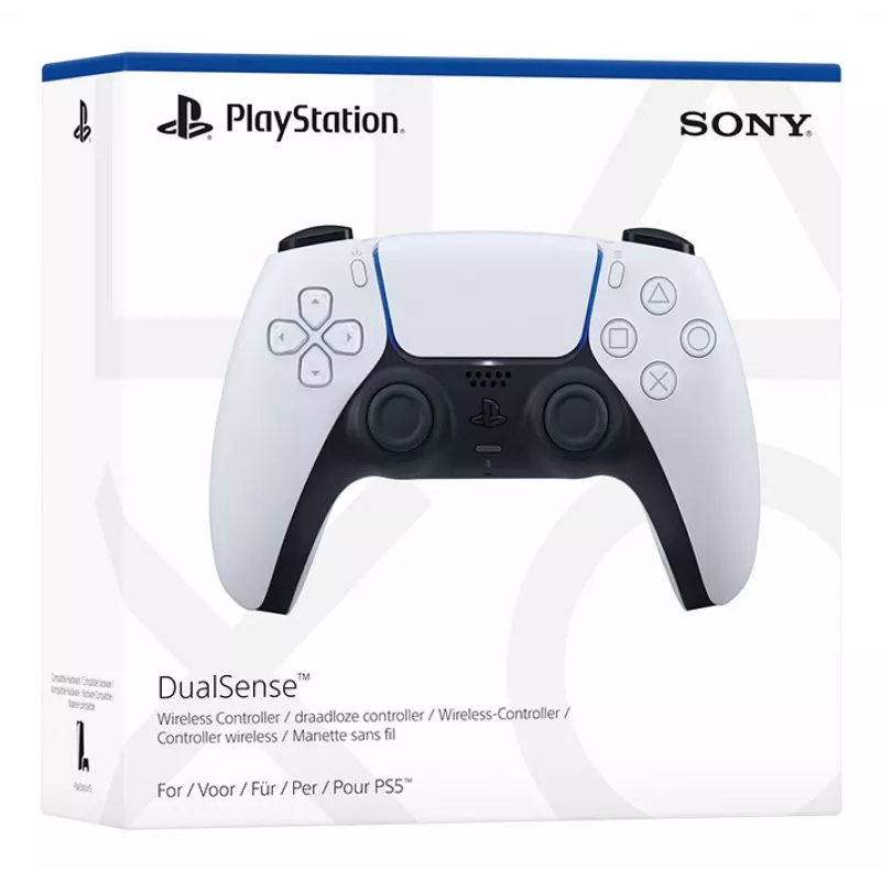 Žaidimų pultas Sony DualSense Wireless Controller V2 – PlayStation 5, Bluetooth/USB, USB-C, įmontuota baterija, balta