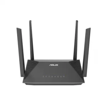 ASUS RT-AX52 AX1800 belaidis maršrutizatorius „Wi-Fi 6“ dviejų juostų (2,4 GHz / 5 GHz) Gigabit Ethernet juodas