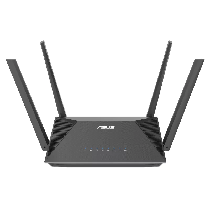 ASUS RT-AX52 AX1800 belaidis maršrutizatorius „Wi-Fi 6“ dviejų juostų (2,4 GHz / 5 GHz) Gigabit Ethernet juodas