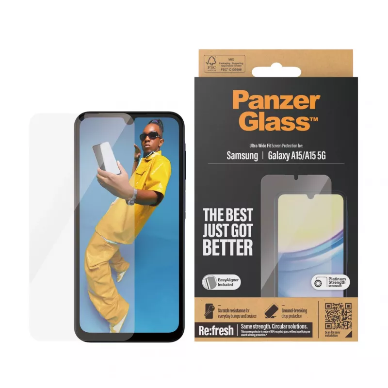 PanzerGlass 7349 skaidrus ekrano apsauginis stiklas Samsung Galaxy A15 / A15 5G