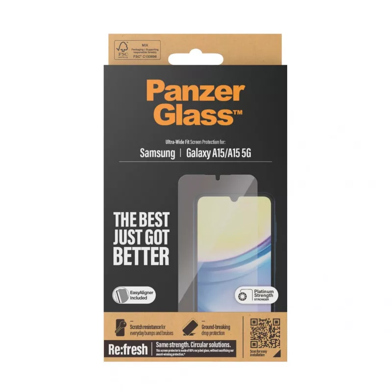 PanzerGlass 7349 skaidrus ekrano apsauginis stiklas Samsung Galaxy A15 / A15 5G