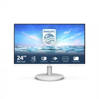 Philips V Line 241V8AW/00 23,8 colių Full HD LCD monitorius, baltas