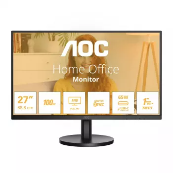 AOC 27B3CA2 monitorius 68,6 cm (27 col.) 1920 x 1080 pikselių Full HD LED juodas