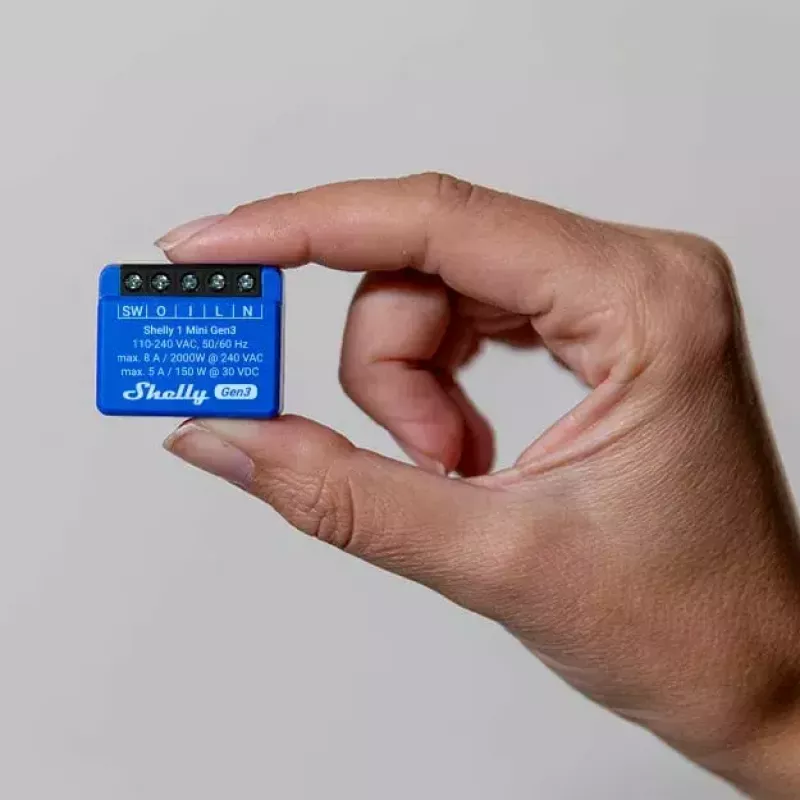 Smart Switch Shelly 1 Mini Gen3 1P belaidis 110-240V