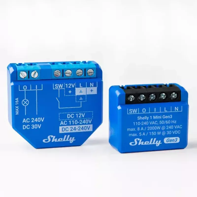 Smart Switch Shelly 1 Mini Gen3 1P belaidis 110-240V