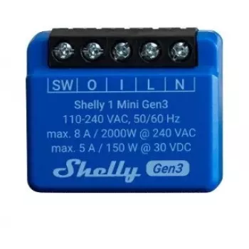 Smart Switch Shelly 1 Mini Gen3 1P belaidis 110-240V