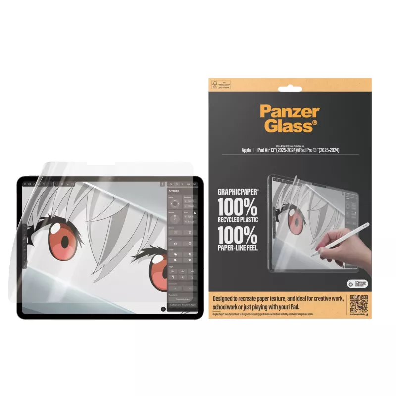 PanzerGlass® GraphicPaper® ekrano apsauga iPad Air 13'' (2024-2026) | iPad Pro 13'' (2024-2025) | Ultra-Wide Fit