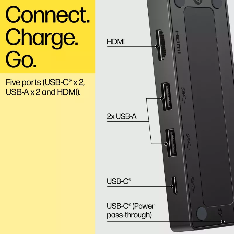 HP USB-C Travel Hub G3, USB 3.2 Gen 2 Type-C, 65 W, 60 Hz, HDMI, USB 3.2 Gen 2 Type-A, USB 3.2 Gen 2 Type-C, Vietnam