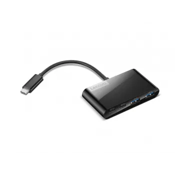 Lenovo GX91L84354 USB 3.2 Gen 1 tipo C 4 prievadų USB šakotuvas, 625 Mbit/s, juodas