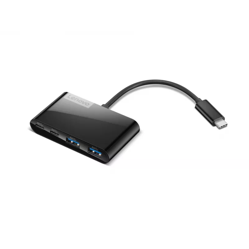 Lenovo GX91L84354 USB 3.2 Gen 1 tipo C 4 prievadų USB šakotuvas, 625 Mbit/s, juodas