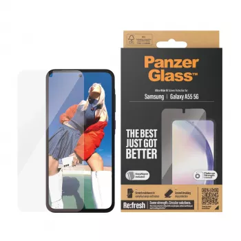 PanzerGlass ® Screen Protector Samsung Galaxy A55 5G | Ultra-Wide Fit su EasyAligner