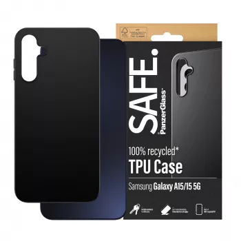 PanzerGlass SAFE. by ® TPU Dėklas Samsung Galaxy A15 | A15 5G | Juodas