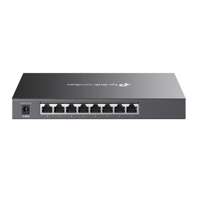 TP-Link Omada 8 prievadų Gigabit valdomas jungiklis su 4 PoE+ prievadais, L2/L2+, montavimas į stelažą