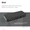 CLUB3D CSV-1585 DisplayPort / HDMI KVM stotelė su 4K60Hz, USB Type-C įvadams