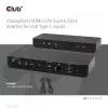 CLUB3D CSV-1585 DisplayPort / HDMI KVM stotelė su 4K60Hz, USB Type-C įvadams