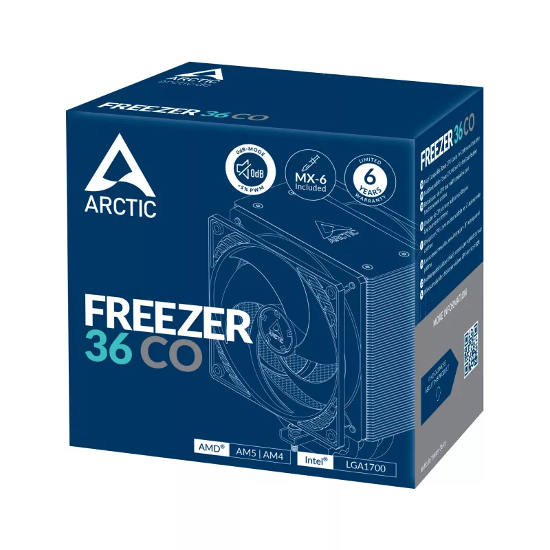 ARCTIC Freezer 36 CO Universalus daugializdis CPU aušintuvas, tinkamas nuolatiniam darbui