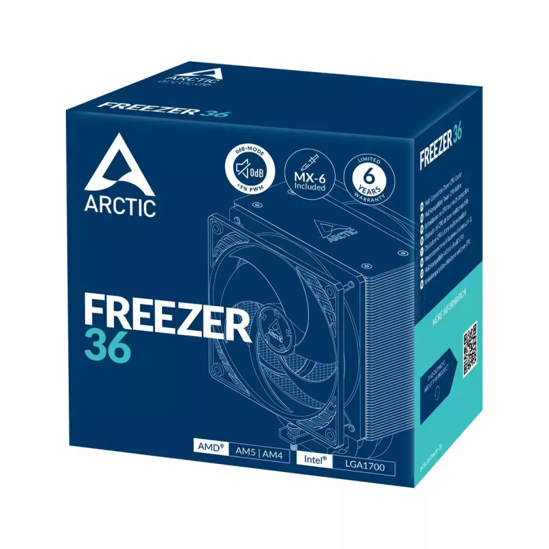 ARCTIC Freezer 36 Multi Compatible bokštinis CPU aušintuvas