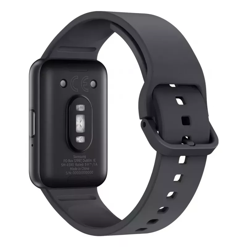 Išmanusis laikrodis Samsung Galaxy Fit3 – stačiakampis aliumininis korpusas 40 mm, 1.6 colių AMOLED, širdies ritmo matuoklis, barometras, 5 ATM, Bluetooth 5.3, 208 mAh