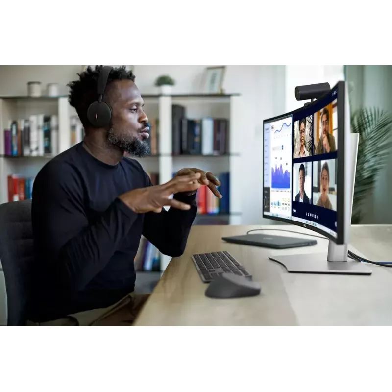 DELL UltraSharp U3425WE monitor 86,7 cm (34,1 colio) 3440 x 1440 pikselių WQHD LCD juodas, sidabrinis