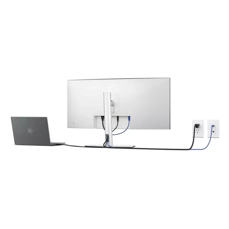 DELL UltraSharp U3425WE monitor 86,7 cm (34,1 colio) 3440 x 1440 pikselių WQHD LCD juodas, sidabrinis