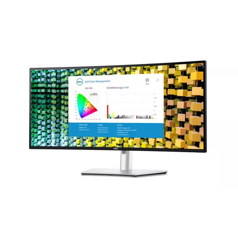 DELL UltraSharp U3425WE monitor 86,7 cm (34,1 colio) 3440 x 1440 pikselių WQHD LCD juodas, sidabrinis