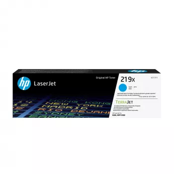 HP 219X didelės išeigos ciano originalus LaserJet tonerių kasetė